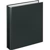 VELOFLEX 1153080 - Raccoglitore ad anelli di base, raccoglitore ad anelli, cartella, DIN A5, meccanismo a 4 anelli, 196 x 230 x 30, cartone, nero