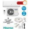 Hisense Climatizzatore Condizionatore Hisense 12000 Btu + Kit Tubi Rame 3MT CD35YR3CG/CD35YR3CW Inverter R32 A++/A+ Wifi Integrato