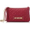 Love Moschino Borsa Quilted Pu Fuxia, BORSA A SPALLA Donna, Fucsia, 18x24x4