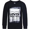 Levi's Lvb Vernice bagnata l/S Tee 8ej331 Tshirt, Meteorite, 4 Anni Bambino