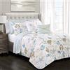 Lush Decor Set Copripiumino Harbor Life, 7 Pezzi, Poliestere, Blu e Tortora, per Letto Matrimoniale/Queen Size