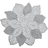 Zeller - Tovagliette in PVC, 49 x 47 cm, Colore: Argento