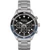 Breil Orologio UOMO SAIL quadrante MONO-COLORE NERO movimento CRONOGRAFO QUARZO e BRACCIALE ACCIAIO ARGENTO EW0583