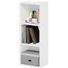 Furinno Pasir Libreria a scaffale aperto a 3 livelli senza attrezzi, bianco