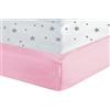 Trois Kilos Sept - Confezione da 2 lenzuole lettino rosa e stelline
