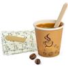 Palucart 500 bicchieri di carta da caffè 75 ml colore avana biodegradabili carta di cartone per bevande calde cappuccino caffè + 500 pastiglie in legno di betulla