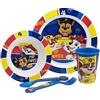 Stor SET DI STOVIGLIE PER BAMBINI DA 5 PEZZI. PIATTO, CIOTOLA, BICCHIERE DA 260 ML E POSATE. SENZA BPA E ADATTO AL MICROONDE. | PAW PATROL PUP POWER