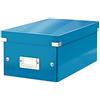 Leitz Click & Store WOW Scatola Archivio DVD, per Archivio e Organizzazione di DVD, Adatta a Casa e Ufficio, Blu, 60420036