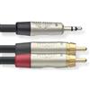 Stagg NYC3/MPS2 cmR Cavo N-Series a Y da Jack Mini Stereo a 2 x Jack Fono, RCA M 3m