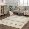 Livabliss Durham Tappeto Salotto Moderno Astratto Tappeto Soggiorno, Camera da Letto, Pranzo Moderni Tappeti Effetto Marmo, Morbido e Pelo Corto, Ampio 160x213 cm, Avorio e Grigio