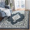 SAFAVIEH Tappeto Tradizionale per Soggiorno, Sala da pranzo, Camera da letto - Madison Collection, A Pelo Corto, Crema e blu navy, 122 X 183 cm