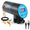 Petbank Mangiatoia Automatica Acquario - Timer Ricaricabile con Cavo di USB Charger, Mangiatoia Pesci con Display LCD, Dispenser Cibo Pesci Automatico, Blu