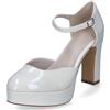 Tamaris Donna 1-1-24417-41, Scarpe décolleté, Ivory Brevetto, 40 EU