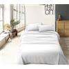 IlGruppone Il Gruppone Passione Casa Completo Letto Tinta Unita Prodotto Italiano Set Lenzuola 100% Cotone Misura alla Francese - Bianco - Francese