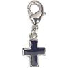 INNSPIRO Ciondolo metallico NICE CHARMS croce nera con moschettone 9 x 15 mm. 25u., 14mm., Metallo, Nessuna pietra preziosa