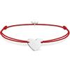 Thomas Sabo Bracciale Rosso da Donna Argento Sterling 925