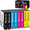 Hookink 603XL Cartucce Compatibili per Epson 603 XL per Expression Home XP-2100 XP-2150 XP-2155 XP-3100 XP-3150 XP-3155 XP-4150 Workforce WF-2810 WF-2820 WF-2830 (2 Nero 2 Ciano 2 Magenta 2 Giallo)