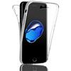 COPHONE Custodia per iPhone 8 360°Full Body Cover Trasparente Silicone Case Molle di TPU Trasparente Sottile Protezione per iPhone 8