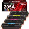 PINALL 205A Toner Compatibile per HP 205A CF530A CF531A CF532A CF533A per HP Color Laserjet Pro MFP M181fw M180n M180nw M154a M154nw (Nero Ciano Giallo Magenta, Pacchetto da 4)