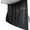 Etomvoop Tenda divisoria per auto 190 x 120 cm, grande parasole, nero, sedili ant. e post., finestra lat., protezione solare T4-5-6, camper, campeggio
