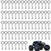 CiciIng 100 Pezzi RC carrozzeria Clip, Acciaio Inox R Tipo Pin per 1/10 Telecomando Auto Shell Modello di Ricambio, Argento Corpo Shell Clip, Clip Corpo Corpo Corpo splinte staffe