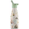 Cool Bottles - Borraccia Termica per Bambini - 260 ml - Indian Tribe - Bottiglia Acqua Acciaio Inox - Bevande Fredde 36 Ore e Calde 18 Ore - Rifiniture con Disegno in Rilievo - Senza BPA