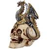 Nemesis Now - Statuetta di Drago, 22,5 cm, in Resina, Taglia Unica, Colore: Bianco