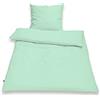 SETEX Biancheria da letto a mezza lino, 200 x 220 cm, 55% lino, 45% cotone, morbida finitura lavata, 2 pezzi, verde giada