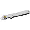 FACKELMANN 45514 Leva apriscatole con Levacapsule 15 cm in Nichel/HDPE/Acciaio Inox, Argento/Nero, 15 x 8 x 1,5 cm