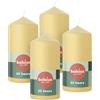Bolsius Candele a pilastro - beige - confezione da 4-12 x 6 cm