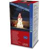 Konstsmide 6249-103 - Pupazzo di neve in acrilico, 32 diodi bianchi caldi, 24 V, esterno (IP44), 3,6 W, cavo bianco