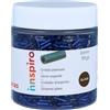 INNSPIRO Rocciaia di vetro cilindro argento blu navy diam. 1,80 x 6 mm. 95 g.