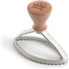 Marcato SC-O100-CLS stampino, Ovale 100 mm, Alluminio e Legno, Argento, Linea Premium.
