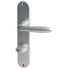 Alpertec Alluminio Alpertec Ray II - LS per carteiio scopino per WC con porte del bagno in anodizzato anti blindature, 78 mm, argento, 40362030PO
