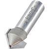 Trend Professionale Fresa per smusso a V, gambo 1/2 pollice, 45 gradi, diametro di taglio 19,4 mm, lunghezza di taglio 9,2 mm, metallo duro (TCT), 11/3X1/2TC