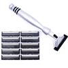 Taconic Shave Super Safety Razors All Metal Heavyweight Chrome Atra, G2 Compatibile Twin Blade Razor & 10 Personna Pivot Inoltre Lame