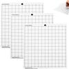 LCOUACEO Tappetino da Taglio per Silhouette Cameo 30,5x30,5 cm, Set 3 Tappetino a Griglia per Silhouette Cameo 4/3/2/, Adesivo Antiscivolo Quilting Cricket Taglio Tappetini Accessori di Ricambio