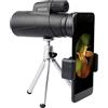 GagalU Telescopio monoculare per smartphone, ad alta potenza, monoculare 12X50, telescopio per adulti con, cannocchiali compatti per il birdwatching