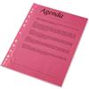 Esselte Coloured Pocket Polypropylene Multipunched Top-opening A4 Red Ref 47203 [Pack 10]