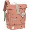 Lässig Zaino per l'asilo Zaino per bambini Rolltop con cinghia pettorale idrorepellente, 11 litri/Mini Rolltop Backpack Happy Prints caramello