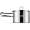 Esbit Pentola da campeggio 1600 ml - Pentola da campeggio in acciaio inox di alta qualità - incl. coperchio con pratica sospensione