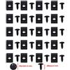 one by Camamoto cod 77171195 kit viti a croce e clips molletta autofilettanti per carrozzeria moto scooter filetto M5 lunghezza 10mm