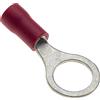 Keple Terminale A Crimpare Ad Anello - Confezione Da 100, Rosso, 8 Mm, 25 A, 22-16 AWG - Connettori Ad Anello Termorestringenti, Connettori In Rame Stagnato, Terminali Per Fili Ad Anello Isolati