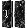 Head Case Designs Licenza Ufficiale Juventus Football Club Nero Marmoreo Custodia Cover in Pelle a Portagoglio Compatibile con Galaxy A52 / A52s / 5G (2021)
