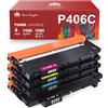 Toner Kingdom Compatibile con Samsung CLT-P406C CLT-K406S Toner