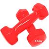 Vet Italy Vetrineinrete® Pesi manubri da 8 kg Sport 2 pz Manubrio Peso Allenamento Fitness Sport Dody duling 07202 N7
