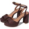 Chinese Laundry Theresa, Sandali con Plateau Donna, Effetto Pelle Scamosciata Nera, 40 EU