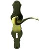 Alpertec Easy burchenal Alpertec - LS ottone brunito per stanza porte pulsante set maniglia porta guarnizioni, 32215203