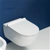 CERAMICA FLAMINIA Vaso sospeso Goclean Flaminia App bianco opaco (LATTE) completo di coprivaso rallentato slim