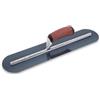 Marshalltown Frattazzo lisciante Marshalltown con estremità completamente arrotondate e manico curvato Durasoft, in acciaio blu, molto adatto per pavimenti e calcestruzzo, dimensioni: 508x127 mm